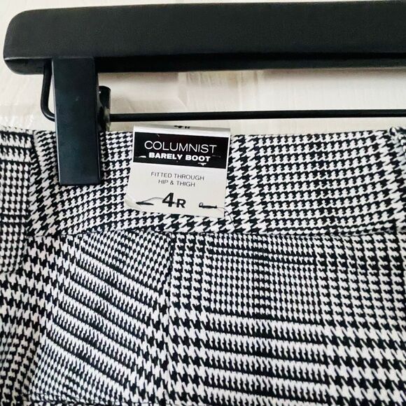 Express Columnist Barely Boot Houndstooth Dress Pants Size 4 - Picture 4 of 9
